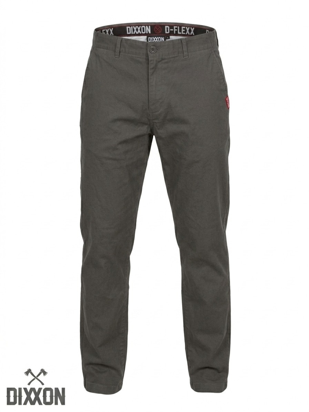 Dixxon D-Flexx Chino Work Pants Men Size 40x34 Charcoal Grey Stretch Skateboard